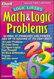 LOGIC LOVER'S MATH & LOGIC PROBLEMS magazine